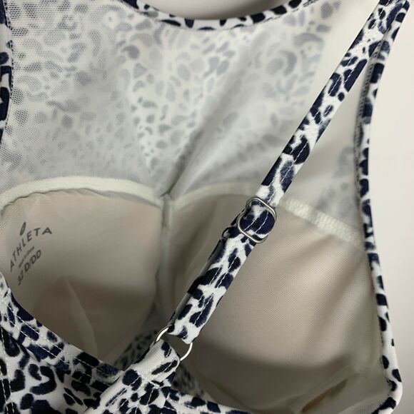 Athleta Womens Size 32D/DD Zimbabwe‎ Swim Dress High Neck NWT Animal Print - Picture 8 of 9
